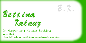 bettina kalauz business card